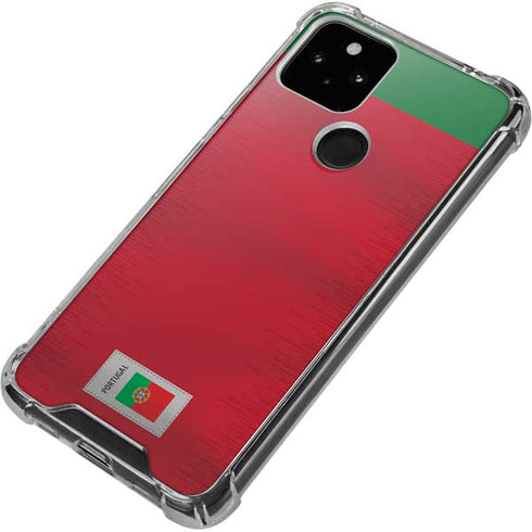 Portugal Soccer Flag Google Pixel 4a 5G Clear Case